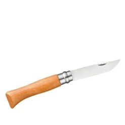 OPINEL No 08 Carbon Mit Etui - Taschenmesser -Outdoor Zelt Verkauf 254118 opinel no 08 carbon mit etui rueckseite