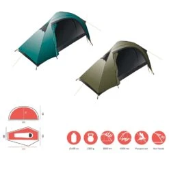 GRAND CANYON Apex 1 - Trekkingzelt 21 GRAND CANYON Apex 1 - Trekkingzelt -Outdoor Zelt Verkauf 330000 apex 1 blue grass 002