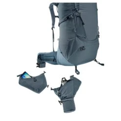 DEUTER Aircontact Core 70+10– Trekkingrucksack -Outdoor Zelt Verkauf Deuter203350722 4409 Aircontact Core 70 10 graphite shale D 08