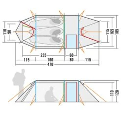 TATONKA Alaska 3.235 PU - Tunnelzelt -Outdoor Zelt Verkauf Tatonka20Alaska203.23520PU20light20olive20t