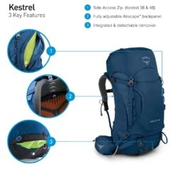 OSPREY Kestrel 38 Men - Tourenrucksack -Outdoor Zelt Verkauf osprey kestrel 38