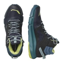 SALOMON Predict Hike Mid Gore-Tex Men - Hikingschuh -Outdoor Zelt Verkauf salomon predict hike mid gore tex mn l47154500 dark sapphire blue ashes sunny lime 2301 4