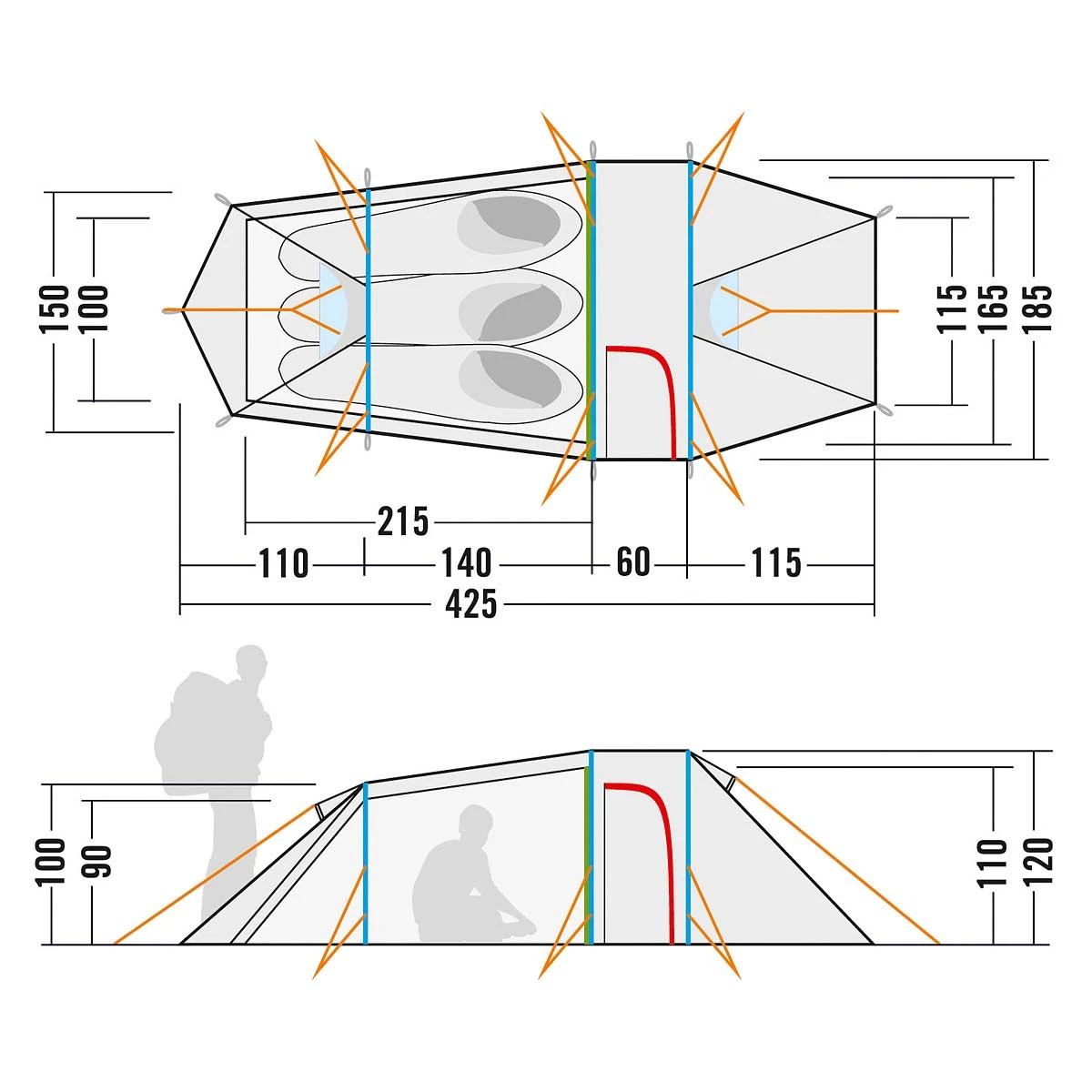 TATONKA Grönland 3 - Tunnelzelt 5 TATONKA Grönland 3 - Tunnelzelt - Image 3