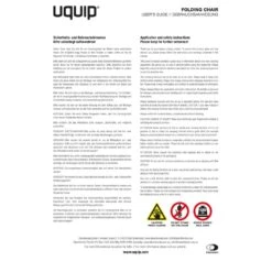 UQUIP Roxy- Klappstuhl 24 UQUIP Roxy- Klappstuhl -Outdoor Zelt Verkauf uquip foldingchair 120kg im 210x297mm 2017