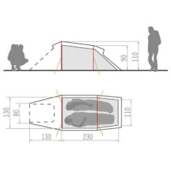 VAUDE Arco 2P - Tunnelzelt -Outdoor Zelt Verkauf vaude arco 2p