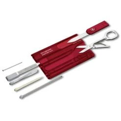 VICTORINOX SwissCard Classic - Schweizer Messer -Outdoor Zelt Verkauf victorinox swisscard classic rot transparent s3